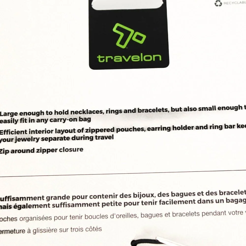Travelon Jewelry Organizer - New!